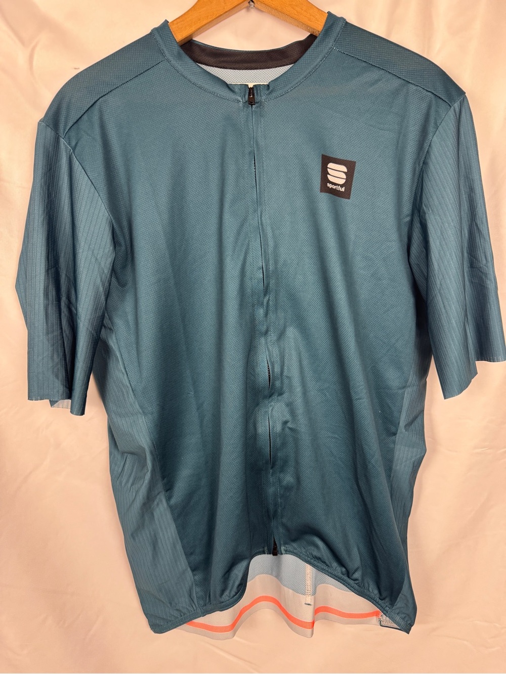 Men's Sportful Short Sleeve Cycling Jersey in Teal